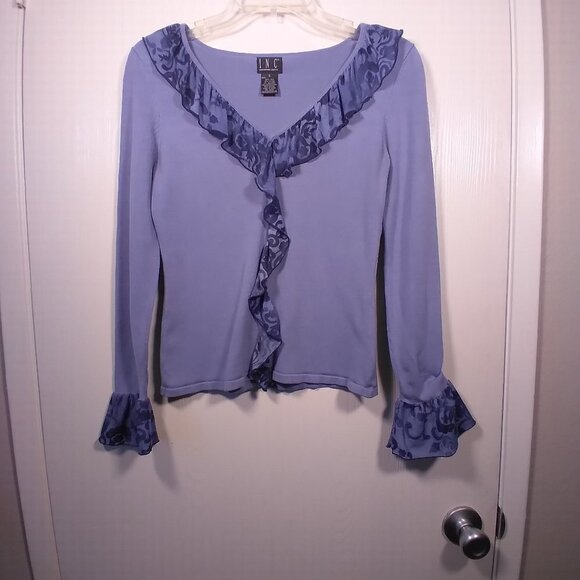 INC Silk Blend Ruffle Sweater SZ: Small - Picture 11 of 11